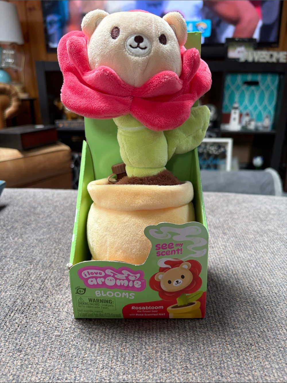 I Love Aromie Rosabloom Scented Plush Flower l